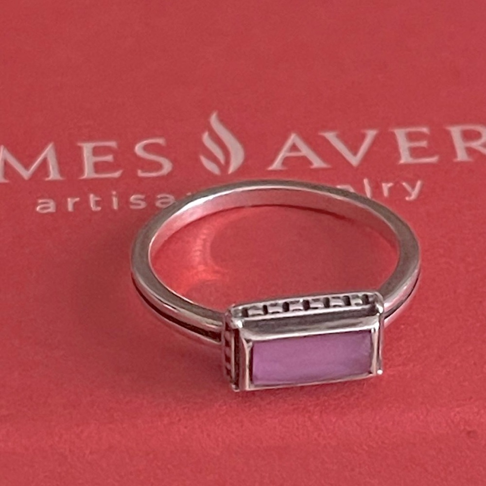 James Avery Retired Palais layered Rose Doublet Gemstone Ring